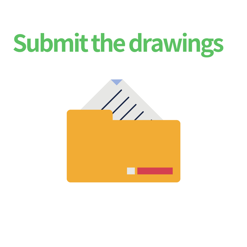Submit the drawings